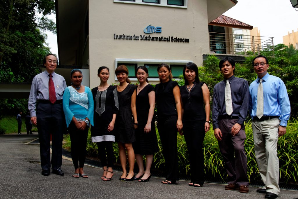The ever-smiling faces of IMS: (From left) Louis CHEN,Rajeswary SIVARAJ, Nurleen Binte MOHAMED, Claire TAN, Emily CHAN, Agnes WU, Jolyn WONG, Stephen AUYONG, TAN Ser Peow