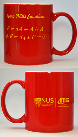 IMS Red Mug (Yang-Mills Equations, 12oz)<br />
Price: $15