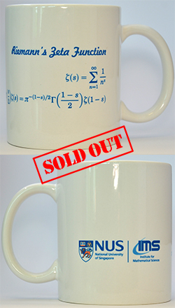 IMS White Mug (The Riemann Zeta Function, 12oz)<br />
Sold Out