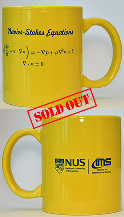 IMS Yellow Mug (Navier-Stokes Equations, 12oz)<br />
Sold Out