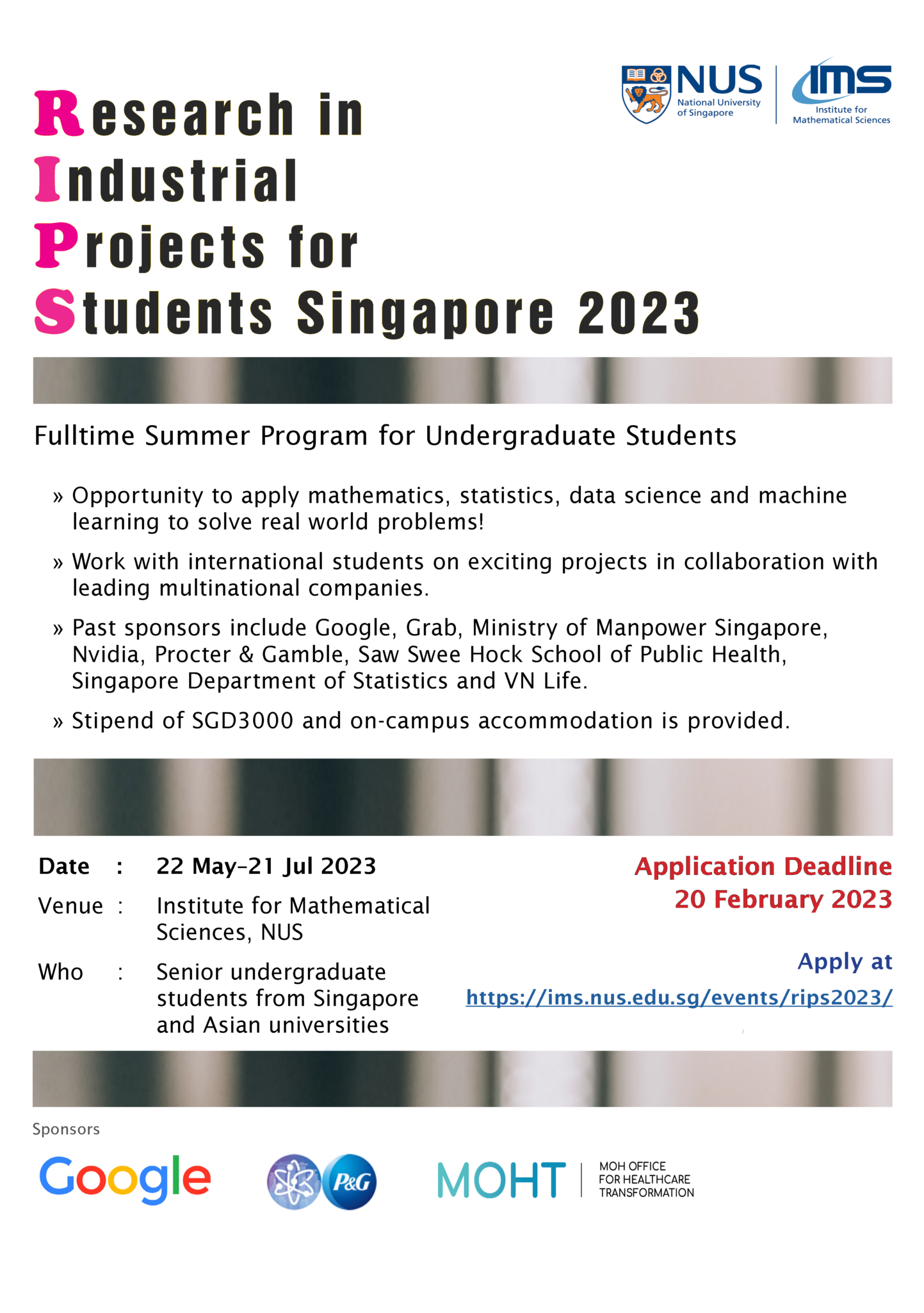 research in industrial projects for students (rips) 2023